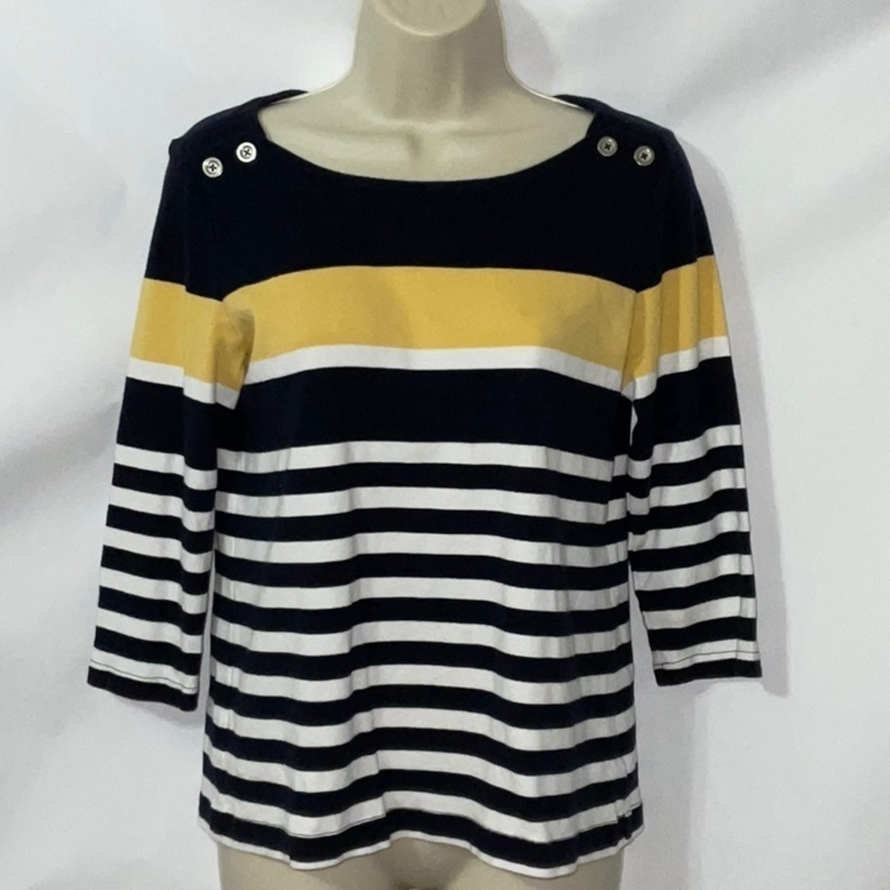☀️Croft & Barrow, 3/4 Sleeve Top, Petite M
